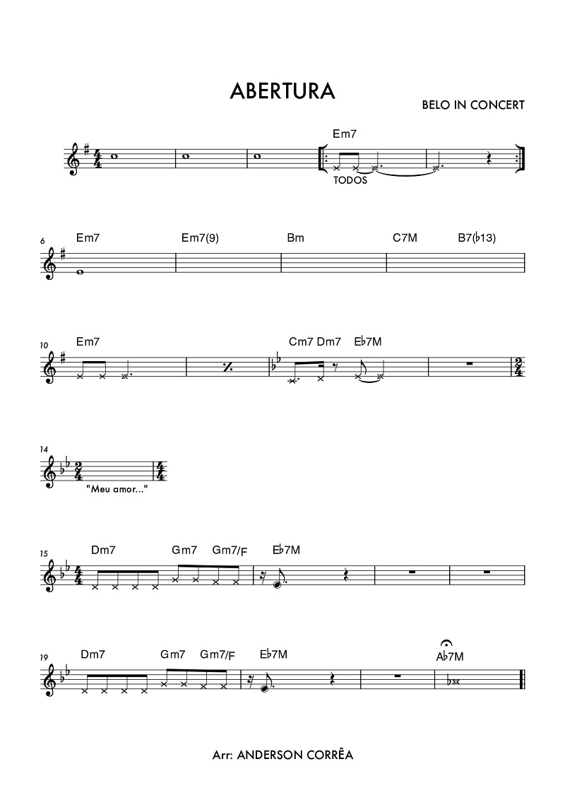 Página 1 da partitura