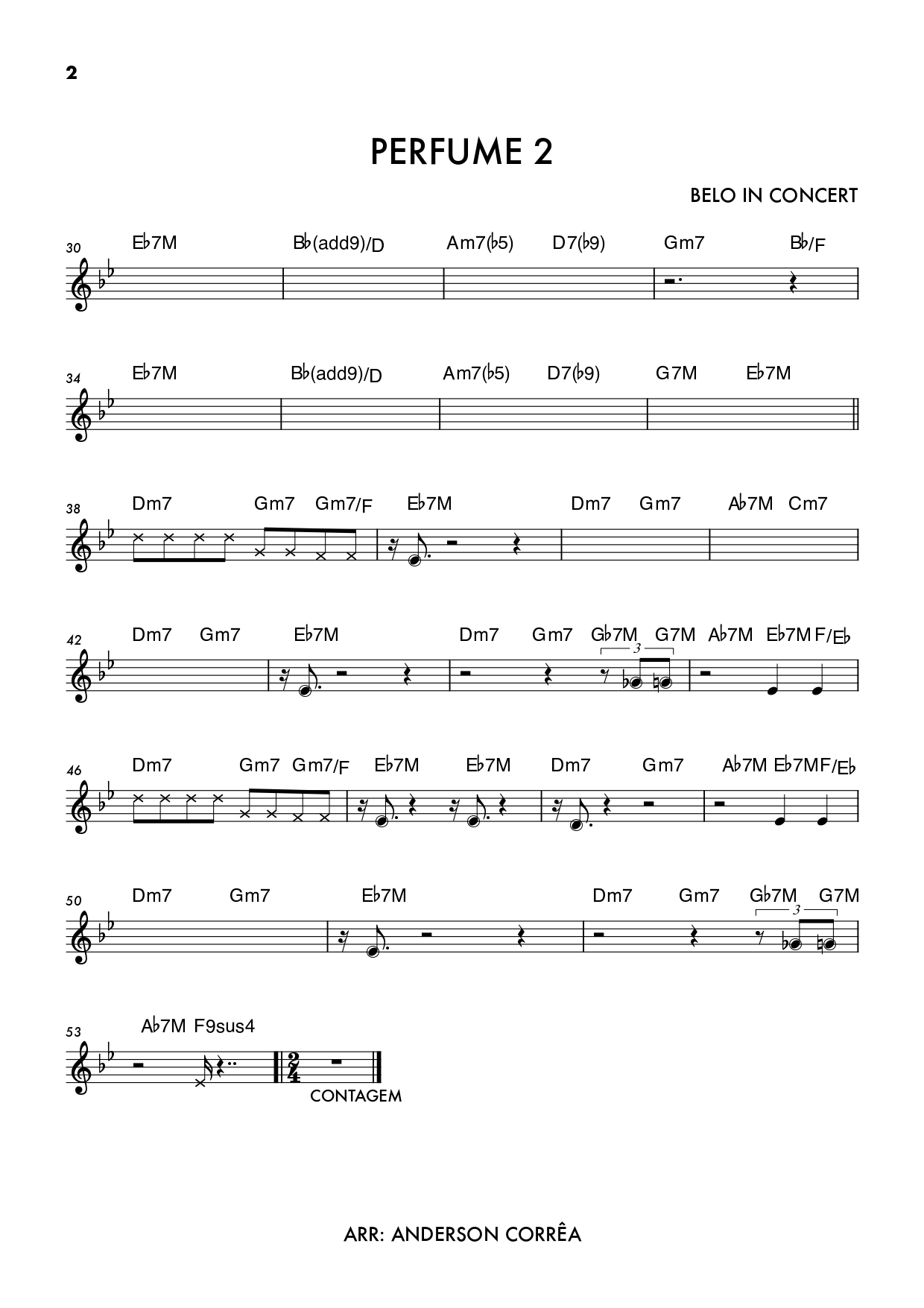 Página 2 da partitura