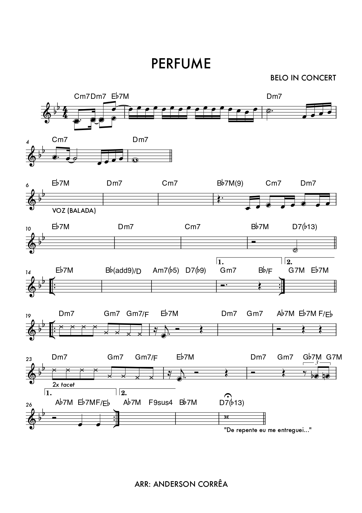 Página 1 da partitura