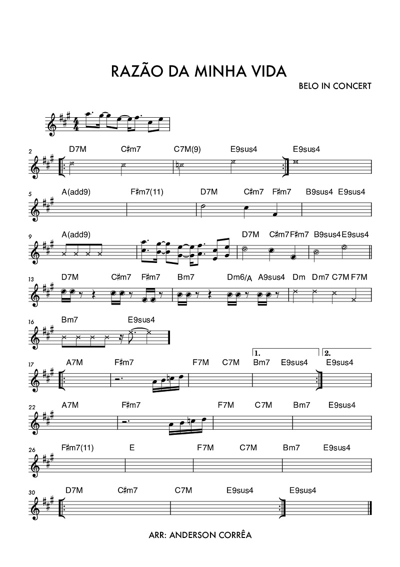 Página 1 da partitura