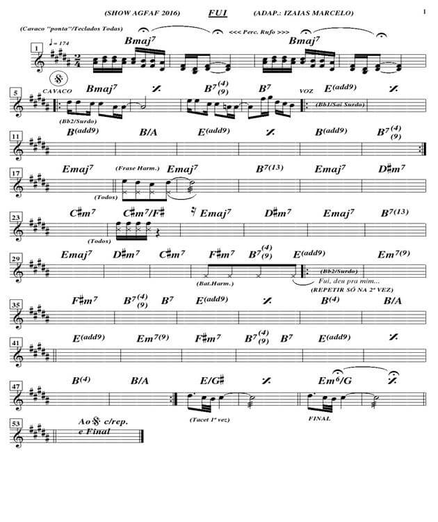 Página 1 da partitura