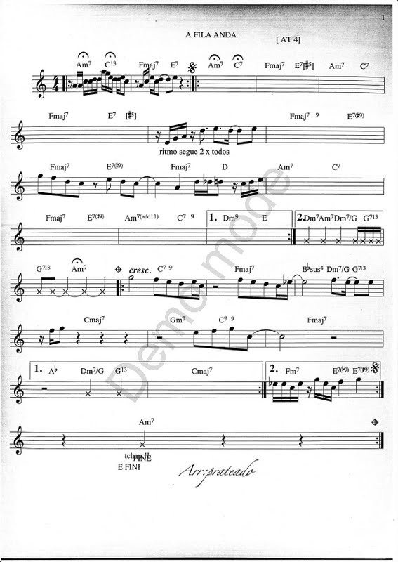 Página 1 da partitura