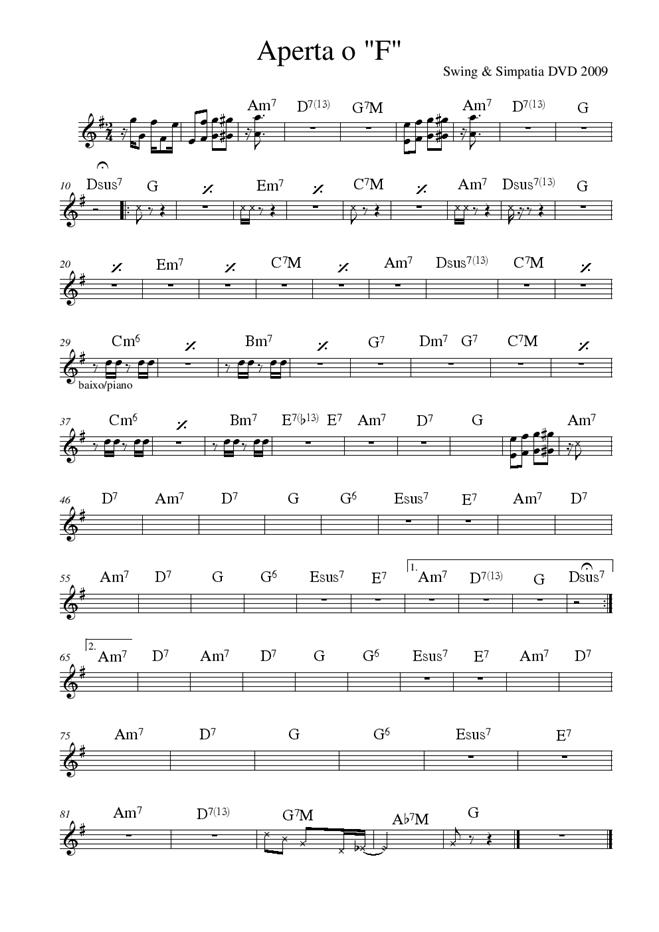 Página 1 da partitura