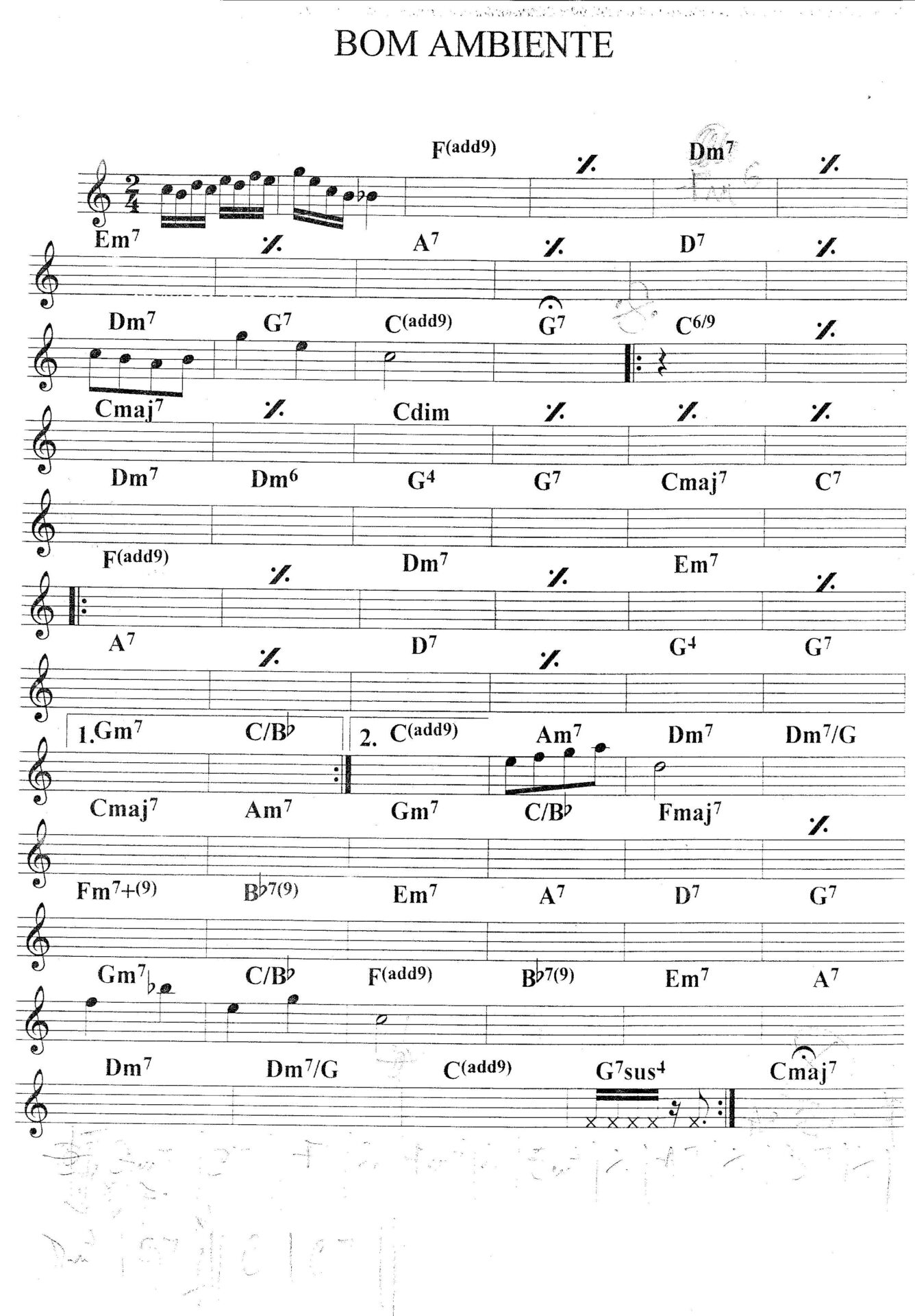 Página 1 da partitura