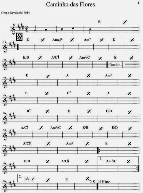 Página 1 da partitura