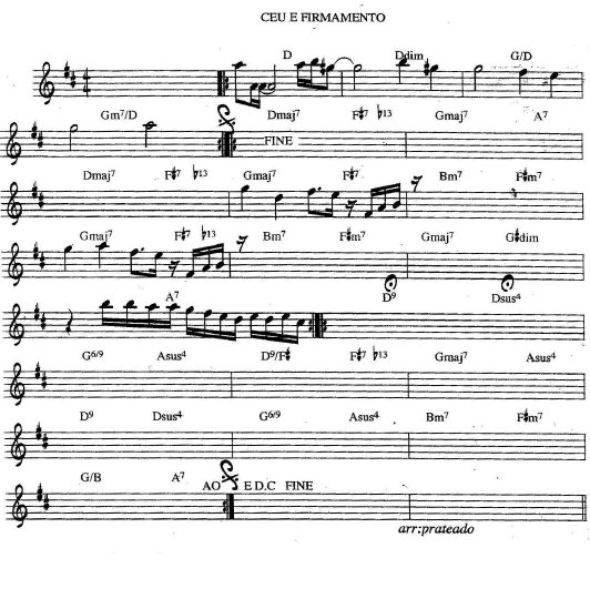 Página 1 da partitura