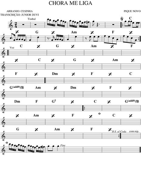 Página 1 da partitura