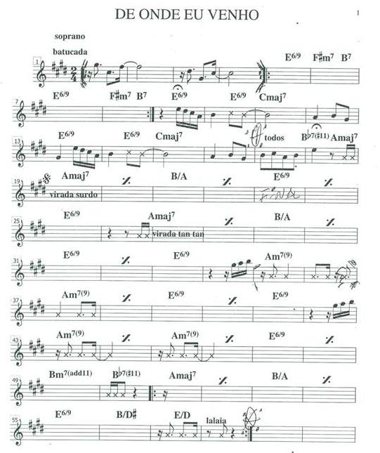 Página 1 da partitura