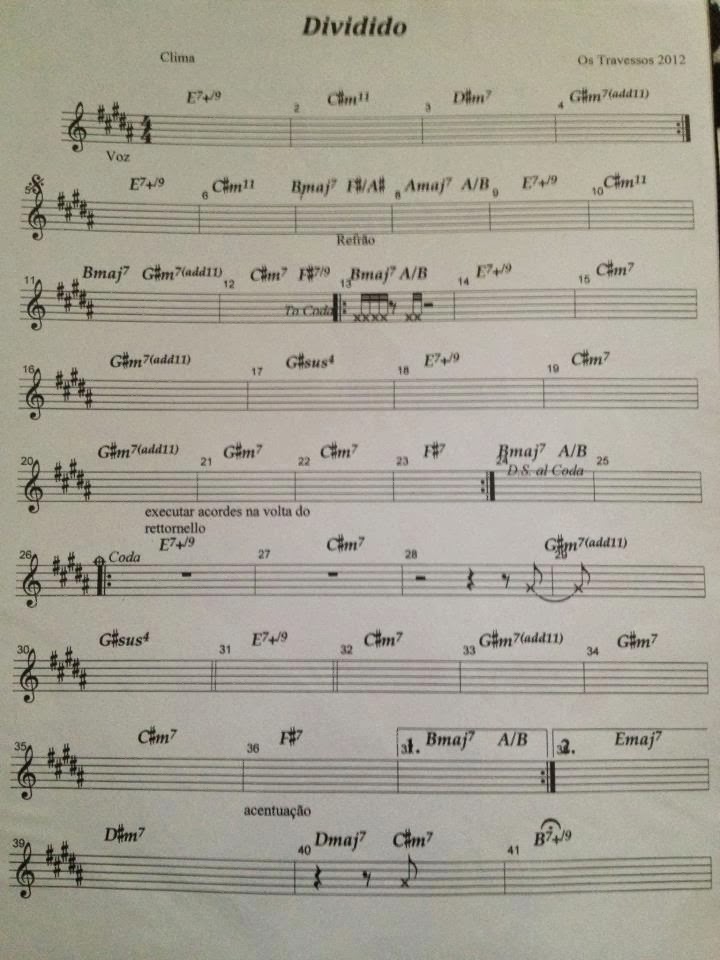 Página 1 da partitura