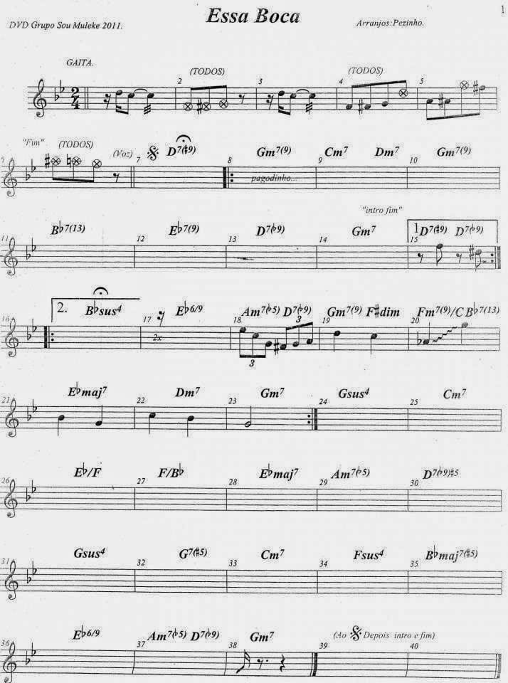 Página 1 da partitura