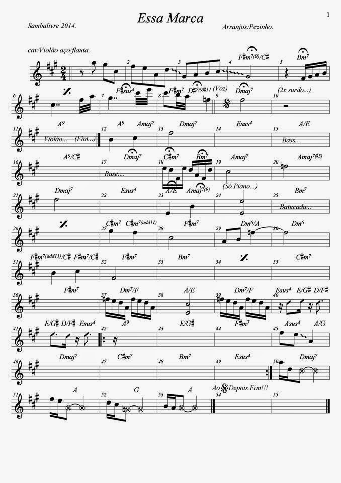 Página 1 da partitura