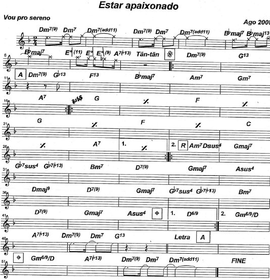 Página 1 da partitura