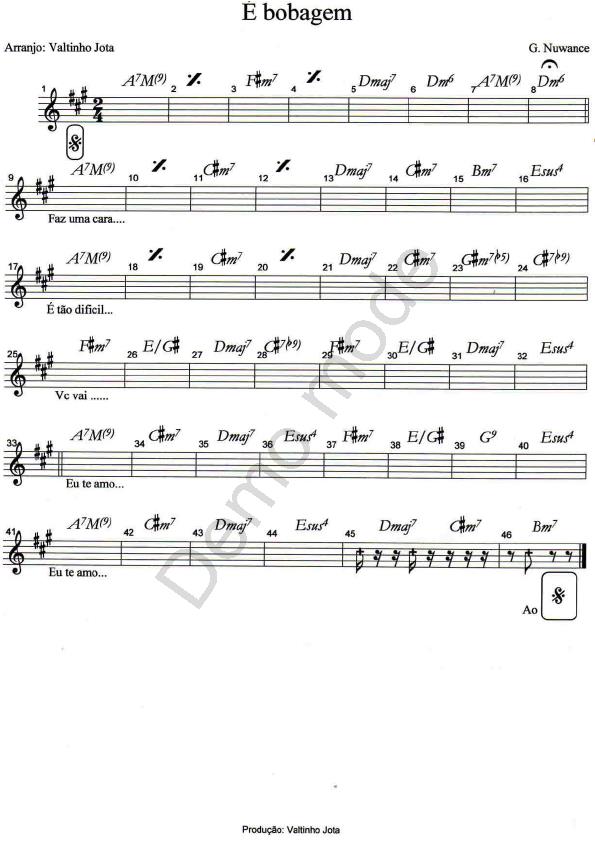 Página 1 da partitura