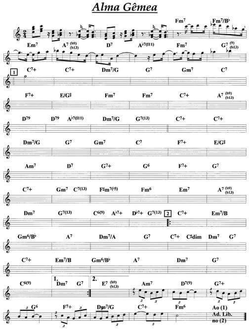 Página 1 da partitura