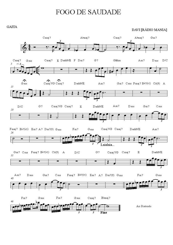 Página 1 da partitura