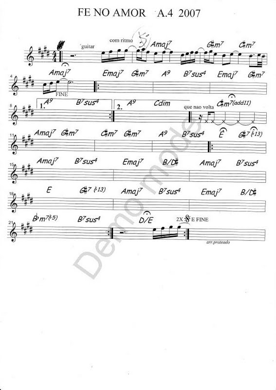 Página 1 da partitura