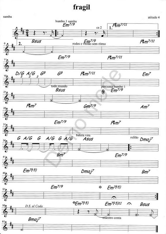 Página 1 da partitura