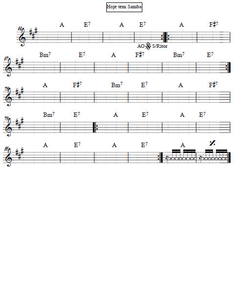 Página 1 da partitura