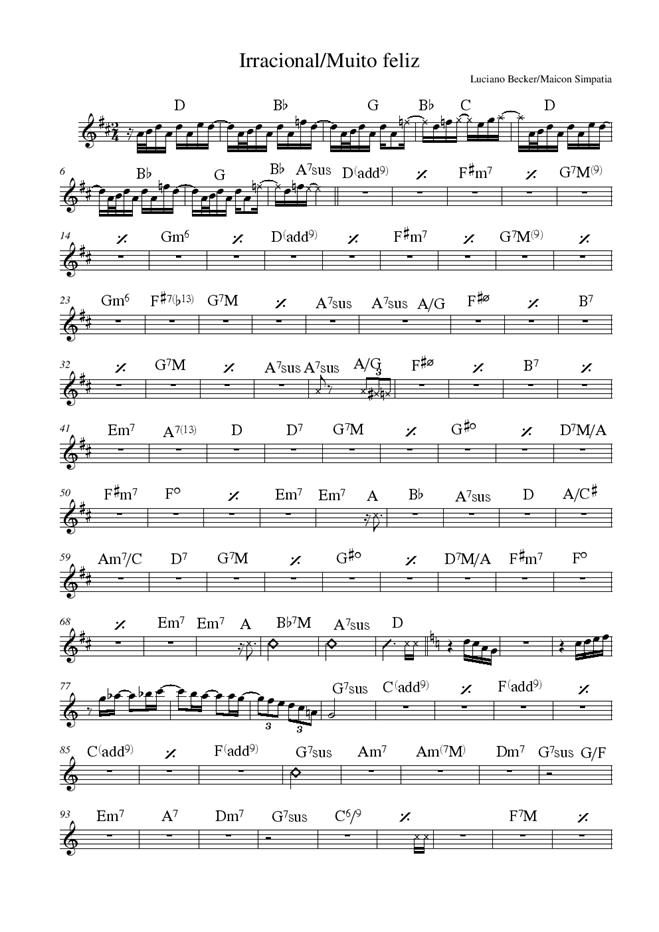 Página 1 da partitura