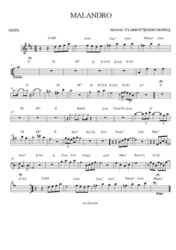 Página 1 da partitura