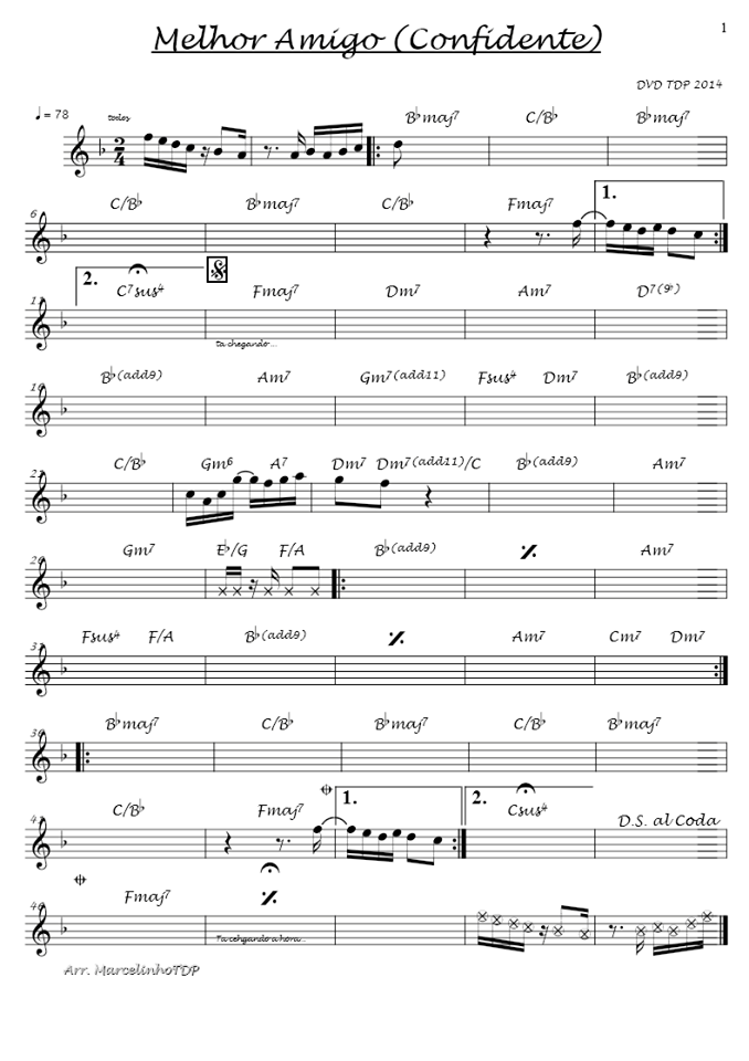 Página 1 da partitura