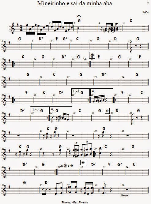 Página 1 da partitura