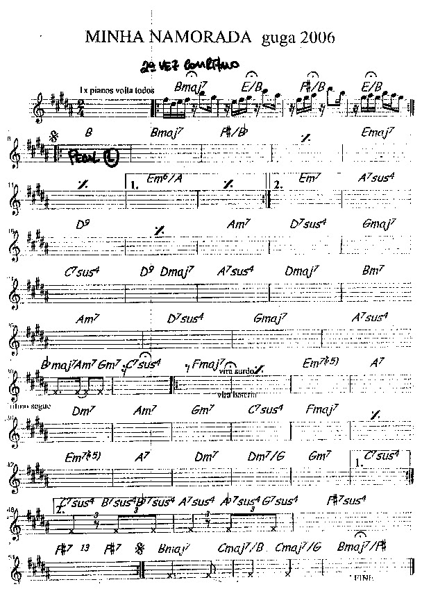 Página 1 da partitura