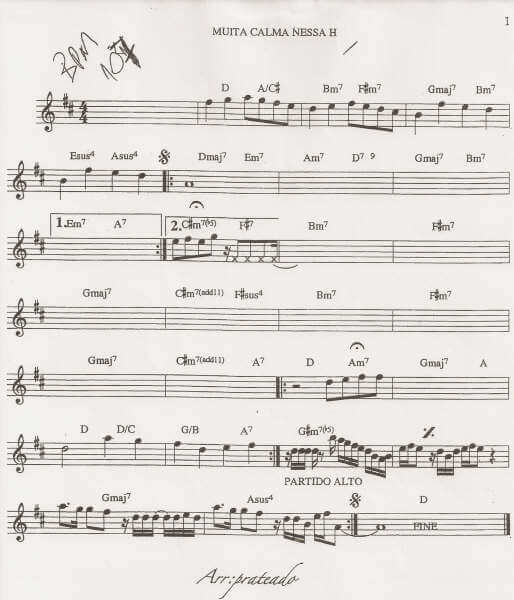 Página 1 da partitura