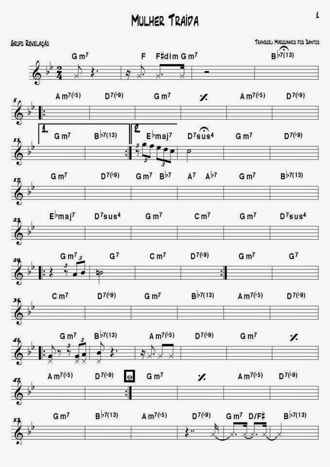 Página 1 da partitura