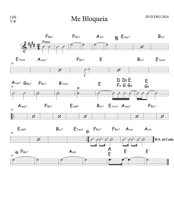 Página 1 da partitura