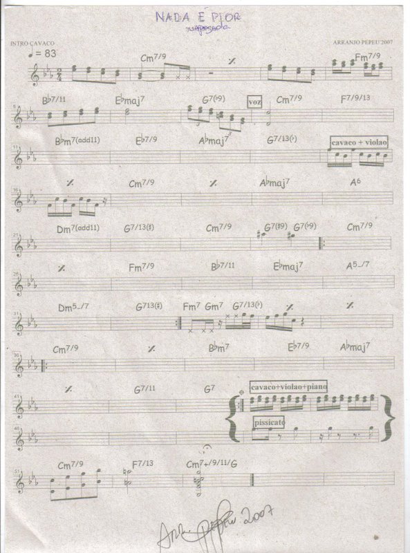 Página 1 da partitura