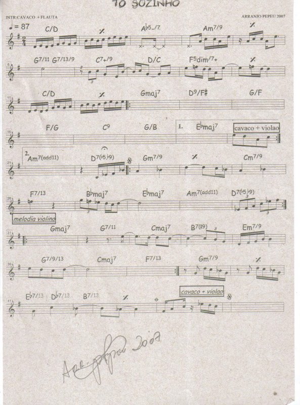 Página 1 da partitura