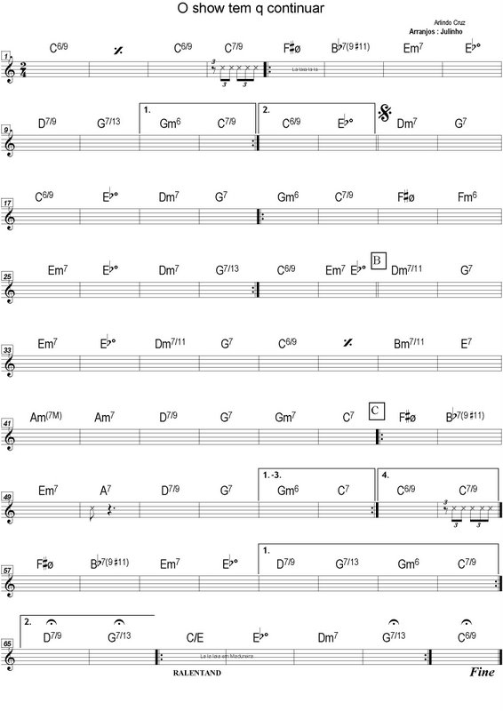 Página 1 da partitura