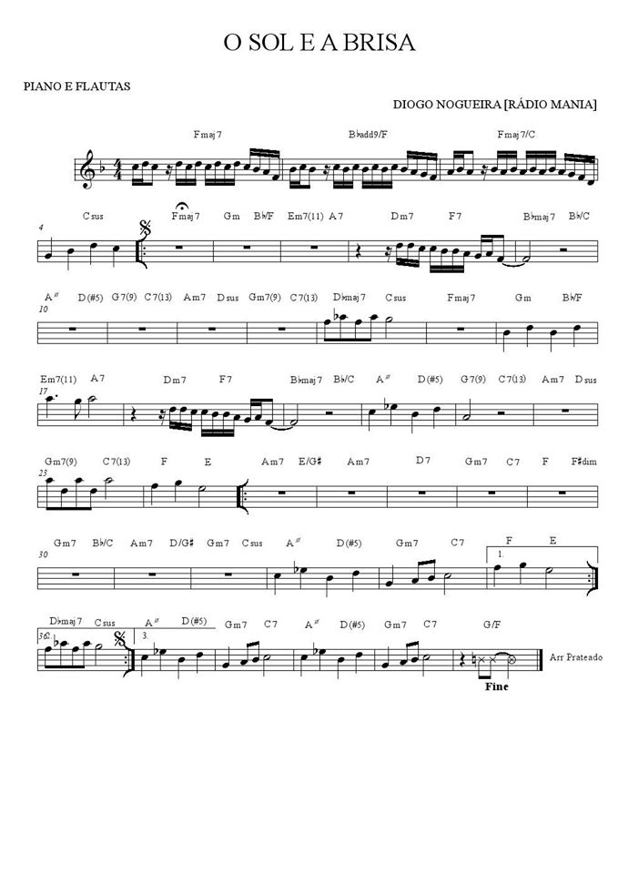 Página 1 da partitura