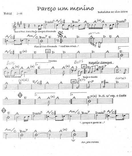 Página 1 da partitura