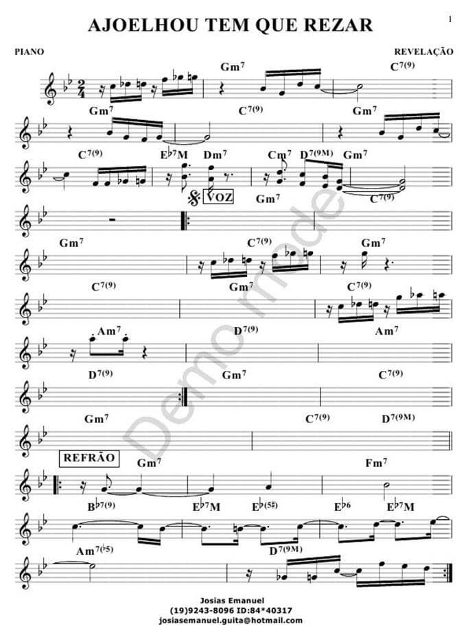 Página 1 da partitura