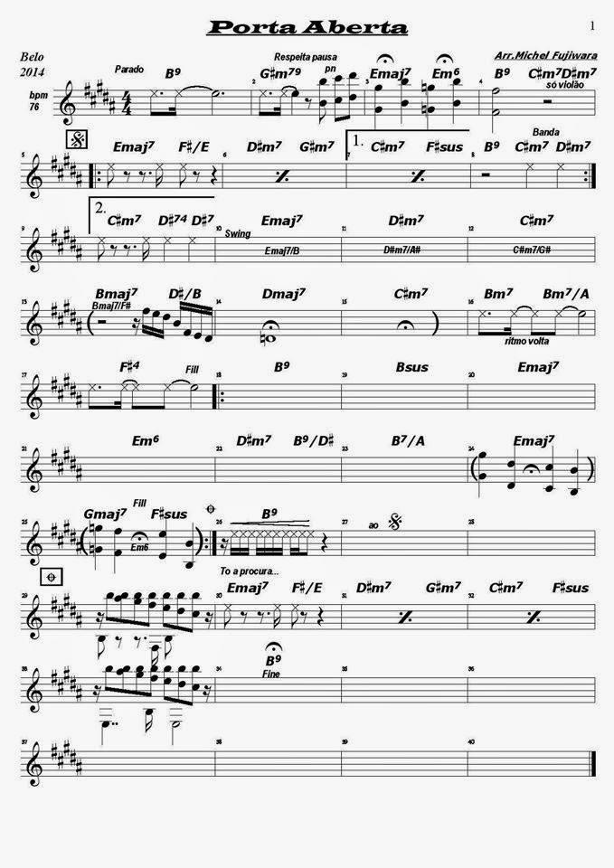 Página 1 da partitura