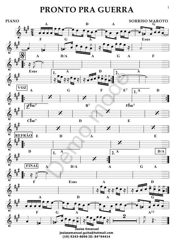 Página 1 da partitura