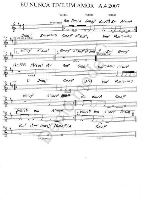 Página 1 da partitura