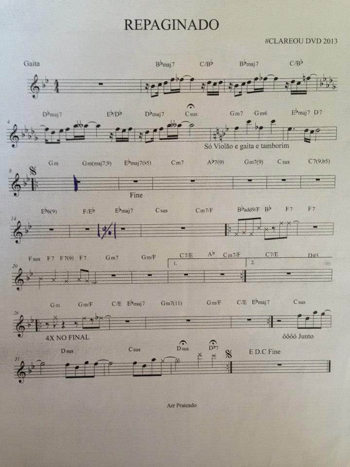 Página 1 da partitura