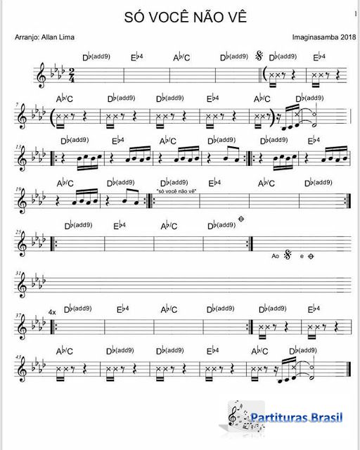 Página 1 da partitura