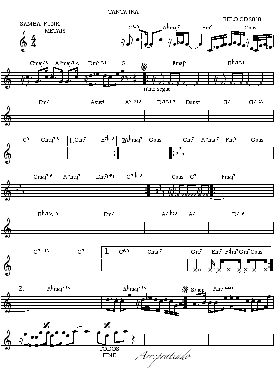 Página 1 da partitura