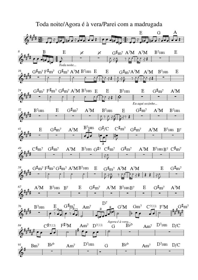 Página 1 da partitura