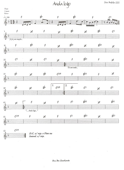 Página 1 da partitura