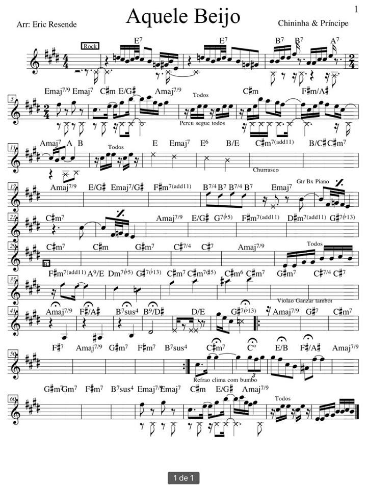 Página 1 da partitura