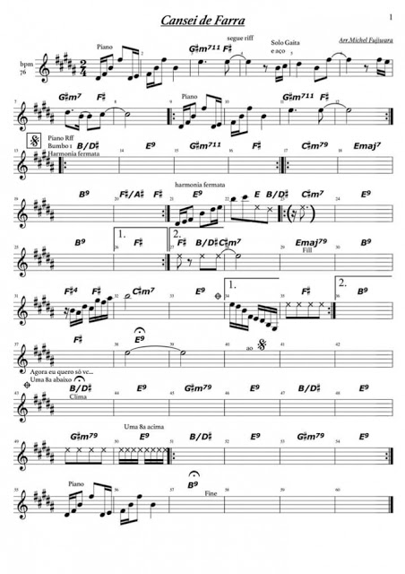 Página 1 da partitura