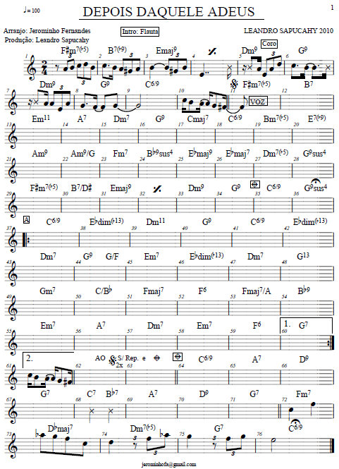 Página 1 da partitura