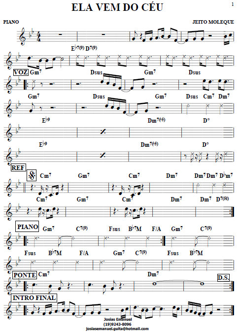 Página 1 da partitura