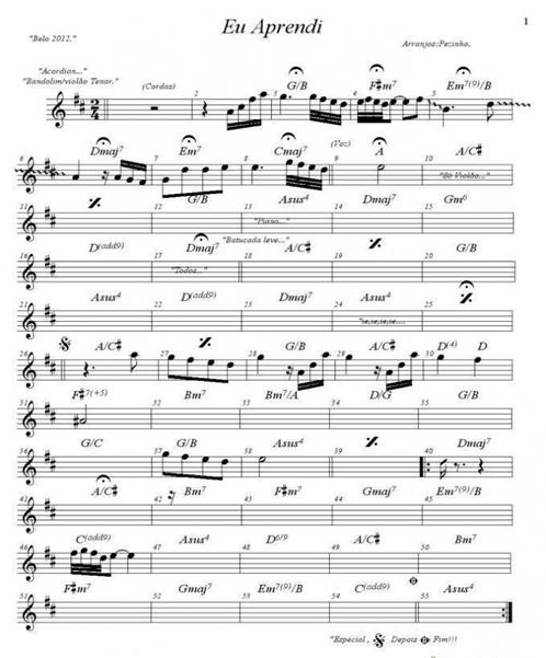 Página 1 da partitura