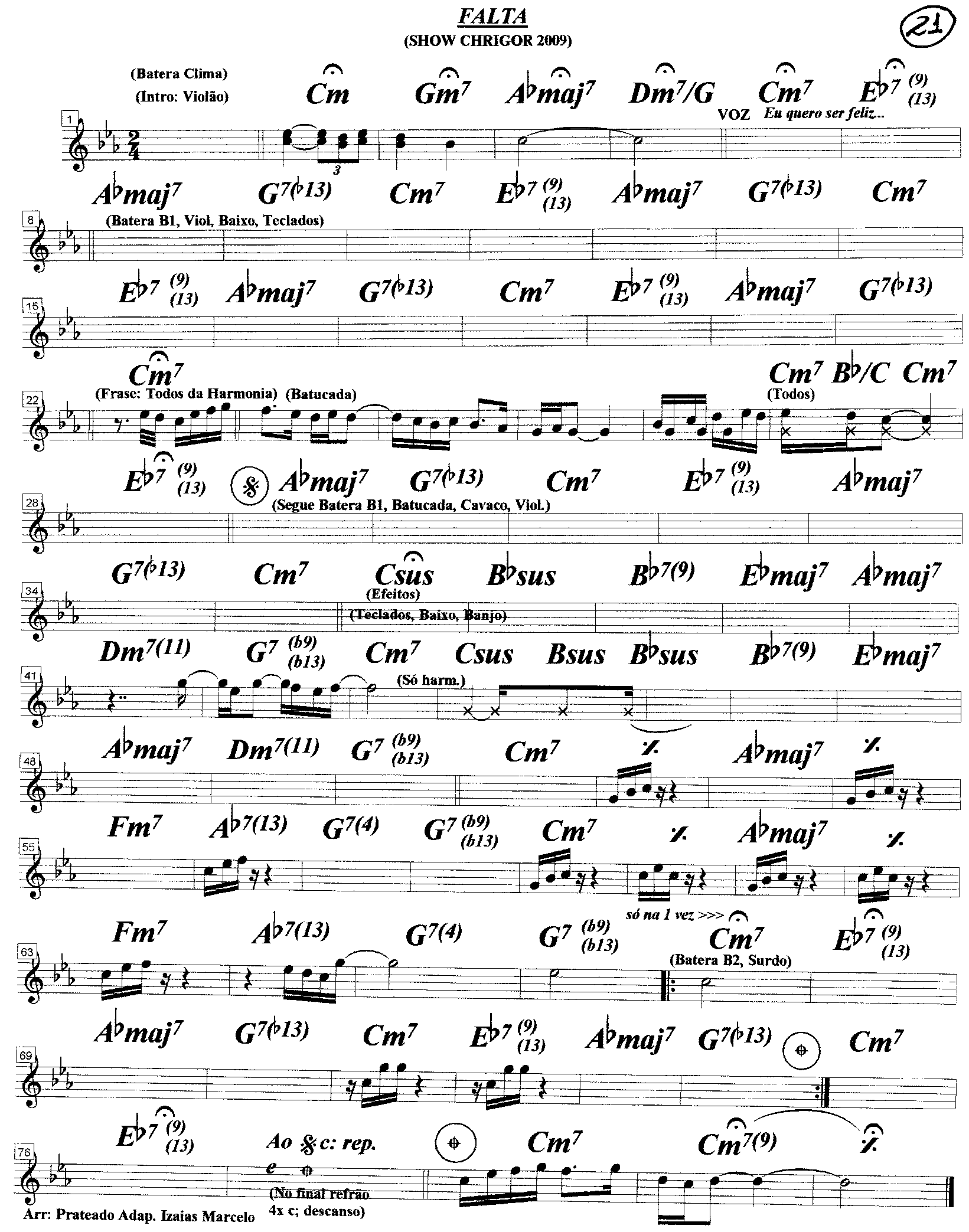 Página 1 da partitura